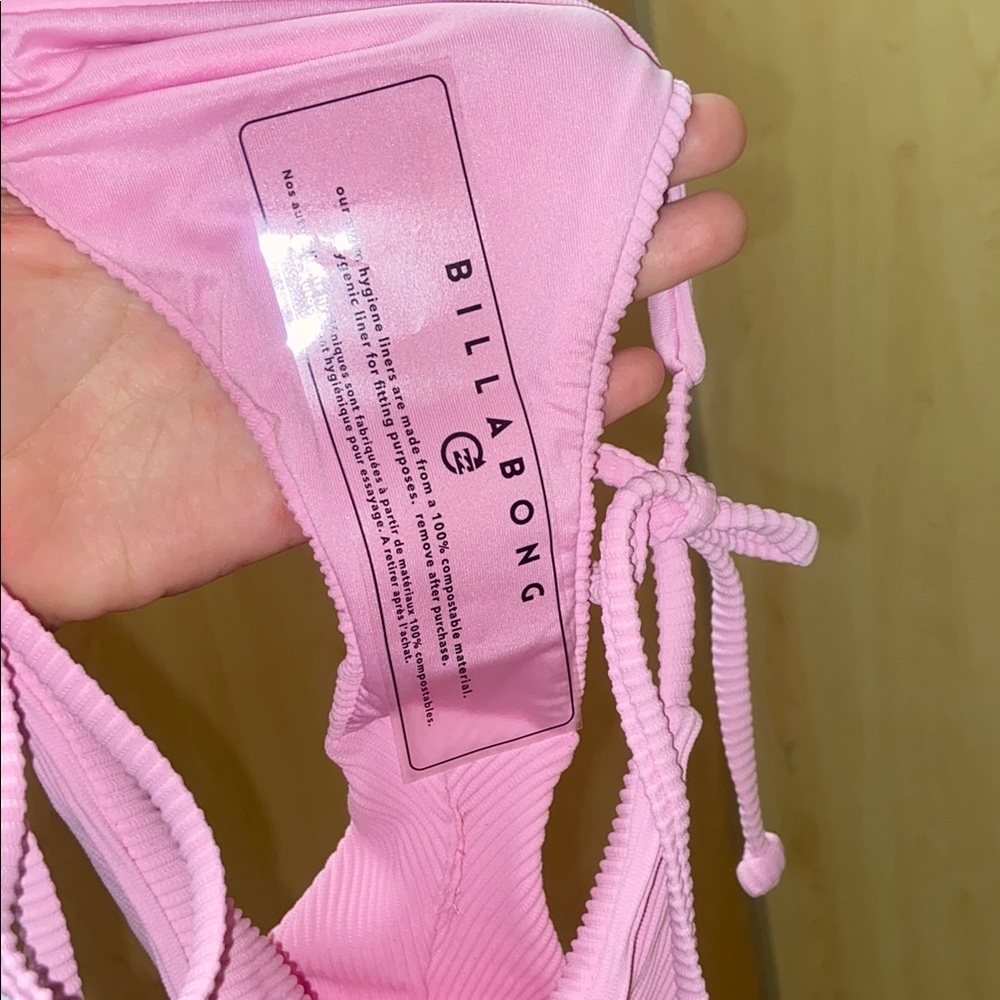 Pink Ribbed Bikini Bottom - Picture 9 of 9